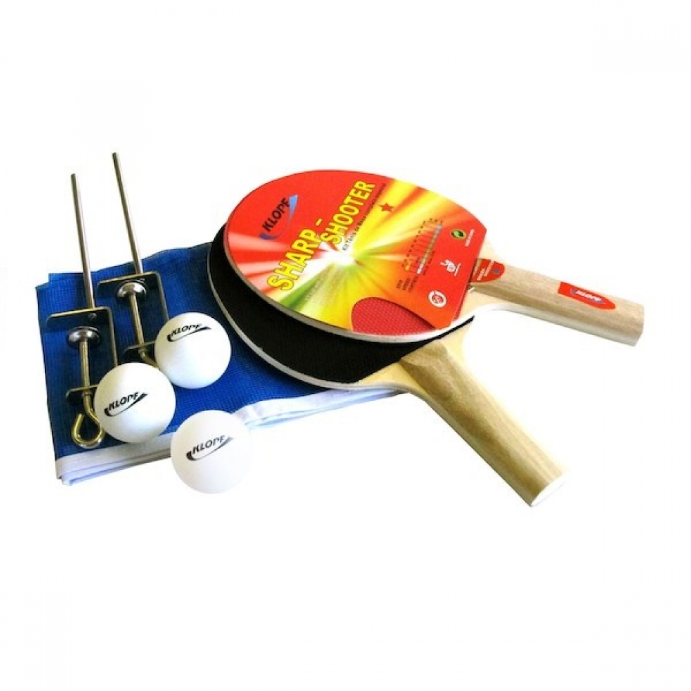 Kit Tênis de Mesa Completo Especial Sharp Shooter-Klopf - Preto