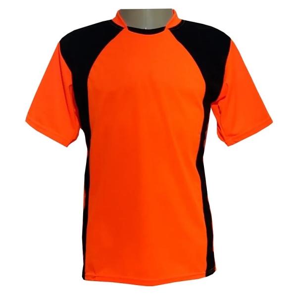 Kit com 20 Camisas Esportivas TRB Laranja/Preto - Laranja/Preto