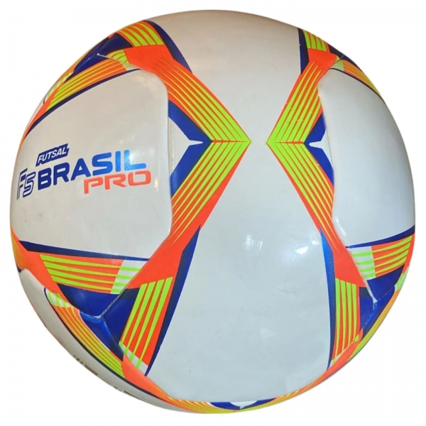 Bola de Futsal Kagiva F5 Brasil Pro - Branco/Laranja
