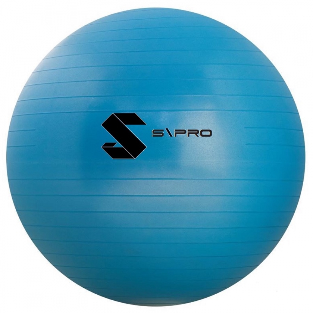 Bola de Pilates Suiça S/Pro Standart 75cm - Azul Claro/Preto
