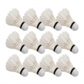Peteca Badminton Starflex Pena de Ganso com 12 Unidades - Branco