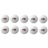 Bola para Tênis de Mesa CellFree Dual 3 Estrelas (10 und) - DHS - Branco