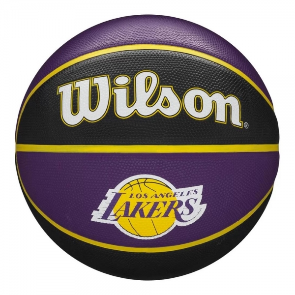 Bola Basquete Wilson NBA Tribute #7 Los Angeles Lakers - Preto/Roxo