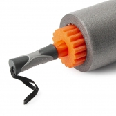 Rolo 3x1 Acte Sports T115, Rolo de Massagem, Rolo com Ranhuras e Bastão de Massagem - Cinza