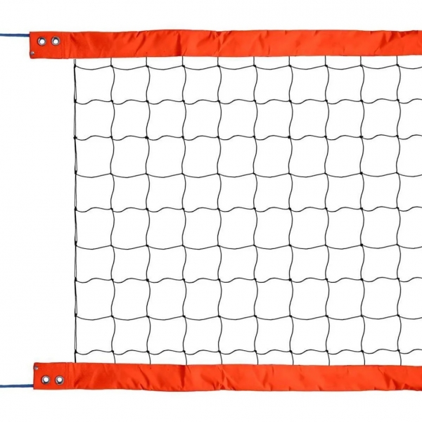 Rede Beach Tennis Oficial 2 Faixas PVC Fio 2.0 PE Laranja Spitter - Laranja/Preto