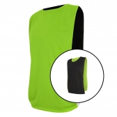 Kit com 20 Coletes Esportivos Dupla Face TRB Verde Limão e Preto - Verde Claro/Preto