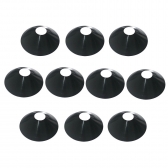 Kit de Cones Chapéu Chinês LDM para Treinamento 10 unidades - Preto