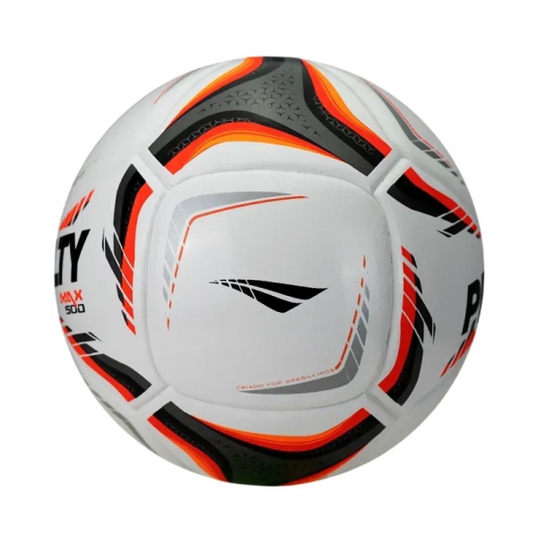 Bola Futsal Penalty Max 500 XXVI - Branco/Laranja