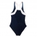 Maiô Maillot Sea Waves Tamanho 38 - Azul/Branco