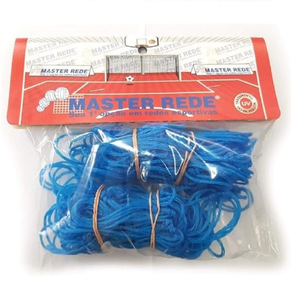 Par de Rede para Mini Gol 80x50cm Fio 1,5MM Azul - Azul