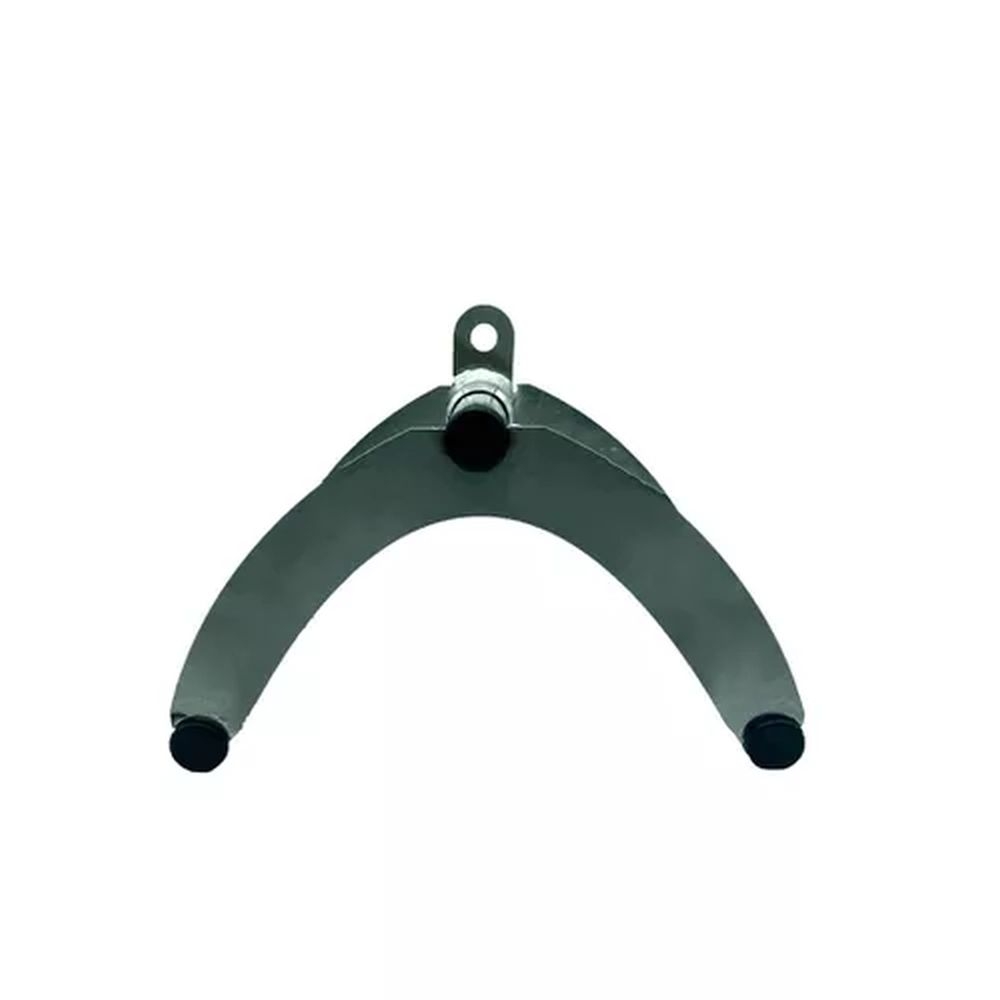 Puxador Triângulo Grande Cromado com Giro - Cinza