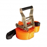 Slackline 10 Metros com Catraca T123 Laranja Acte Sports - Laranja
