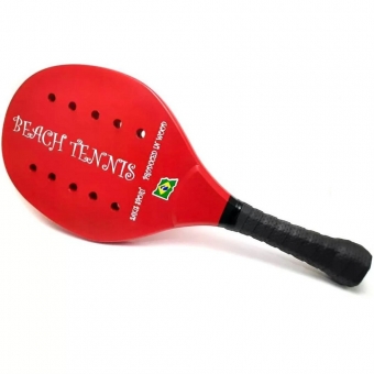 Raquete de Beach Tênis Sakis Sport Vermelha
