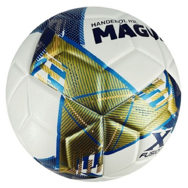 Bola de Handebol H3L Evolution Magussy - Branco/Azul