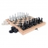 Jogo Xadrez e Damas Colegial - Carlu Brinquedos - Preto/Marrom