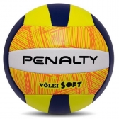 Bola Vôlei Penalty Soft X Am Az - Amarelo/Azul