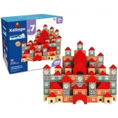 Brincando de Engenheiro N° 7 Xalingo - Blocos de Montar 300 peças - Vermelho