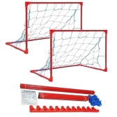 Kit Master Rede Mini Soccer 2 Traves - Marrom