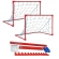Kit Master Rede Mini Soccer 2 Traves - Marrom