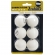 Bola de Tênis de Mesa Yashima 3 Estrelas PVC Com 06 Unidades Branca - Branco