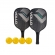 Kit Pickleball Leisure 2 Raquetes 4 Bolas e Bolsa Vollo - Preto