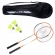 Kit Badminton Vollo com 2 Raquetes 3 Petecas - Laranja