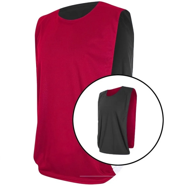 Colete de Treino Dupla Face TRB - Vermelho/Preto