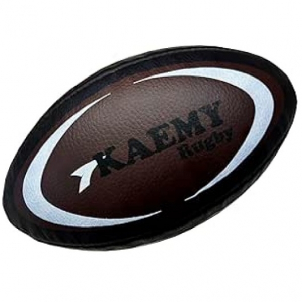 Bola Rugby Kaemy K70 Costurada XXIV - Preto/Branco