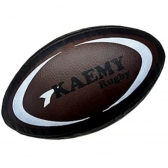 Bola Rugby Kaemy K70 Costurada XXIV - Preto/Branco