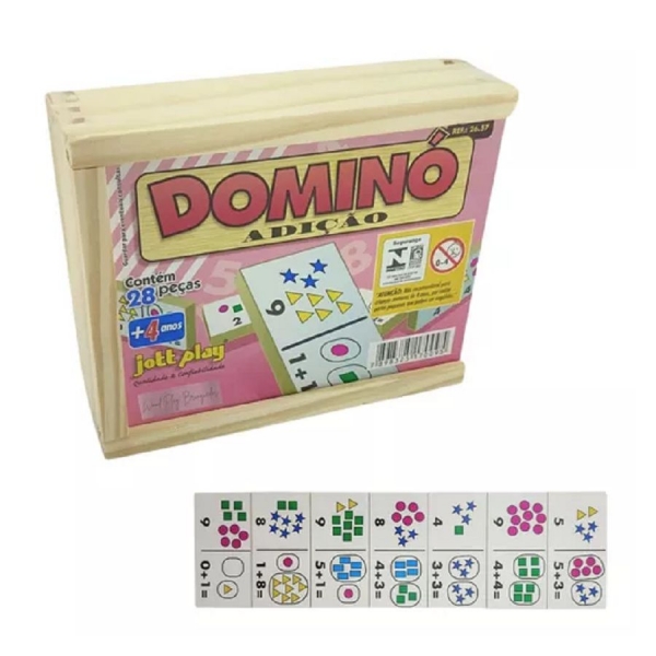Dominó Adição Jott Play - Marrom