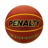 Bola De Basquete Penalty Masculino Oficial Crossover Pro 7 - Laranja/Preto