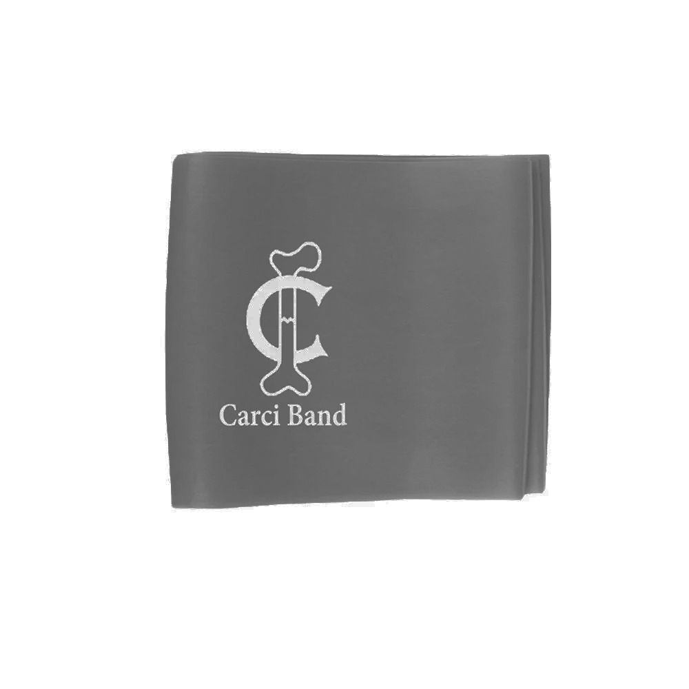 Faixa Elástica Carci Band Cinza Resistência Super Forte 1,5M - Exercícios E Fisioterapia de Reabilitação - Cinza