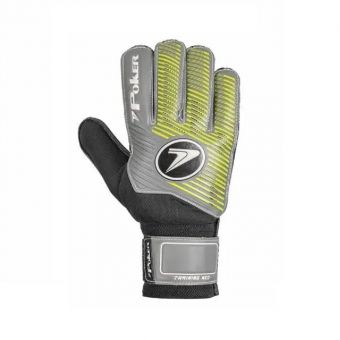Luva De Futebol De Campo Poker Training Neo Cinza/Verde
