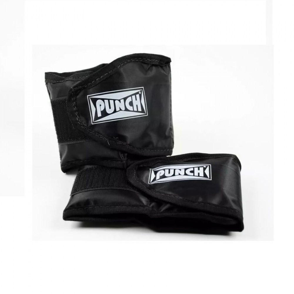 Par de Tornozeleira De Peso 1 Kg - Punch - Preto