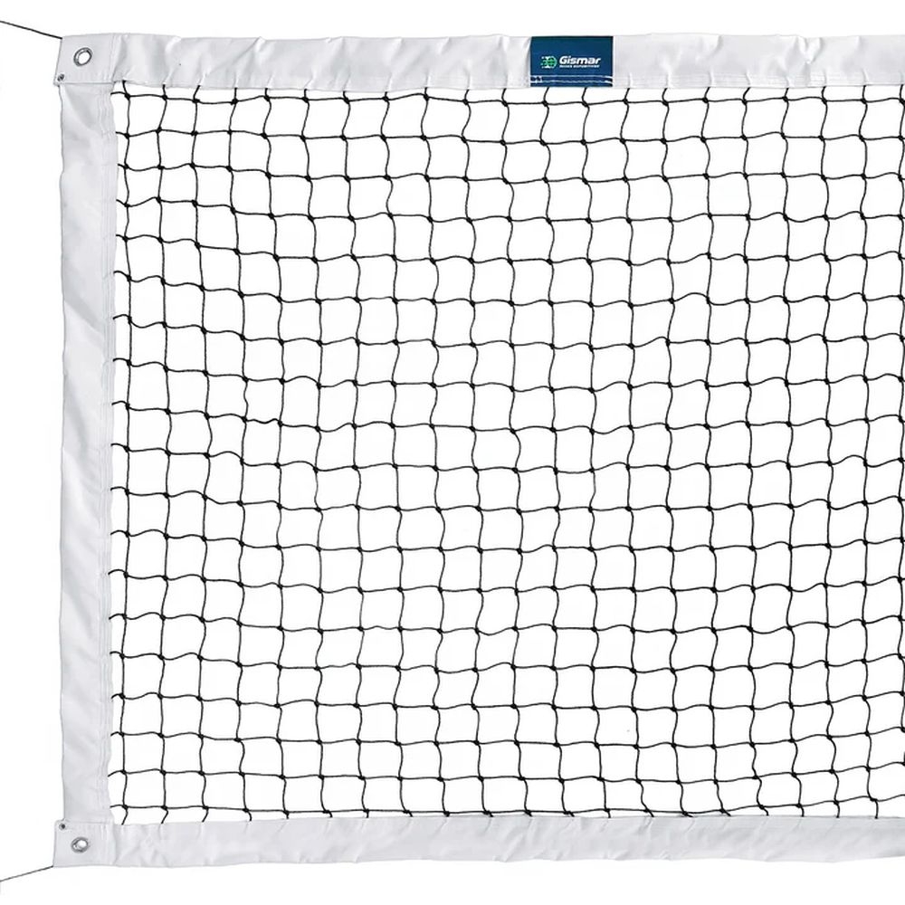 Rede de Beach Tennis Gismar Oficial 4 Faixas Branca BT4FS - Branco/Preto