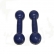 Par de Halteres Emborrachado para Musculação 3kg Azul Escuro - Azul Escuro