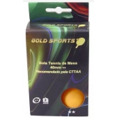 Kit 6 Bolas Para Tênis de Mesa 2 Star - Gold Sports - Laranja
