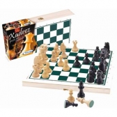 Tabuleiro de Xadrez Xalingo com Peças em Madeira - Verde