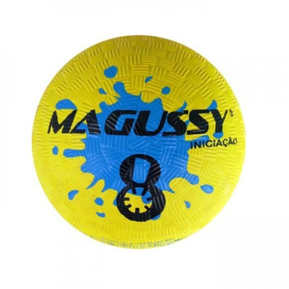 Bola Iniciação de Borracha Magussy Tamanho 8 - Amarelo