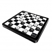 Jogo De Tabuleiro Dama - Lugo Brinquedos - Preto