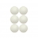 Kit 6 Bolinhas Ping Pong Tênis de Mesa Horizonte - Branco
