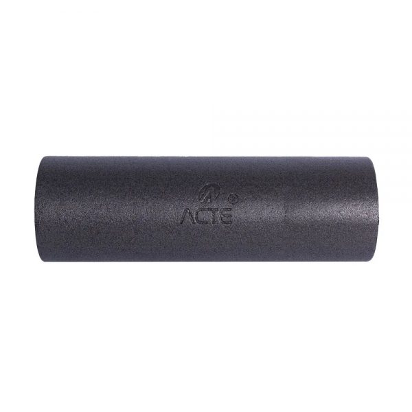 Rolo 3x1 Acte Sports T115, Rolo de Massagem, Rolo com Ranhuras e Bastão de Massagem - Cinza