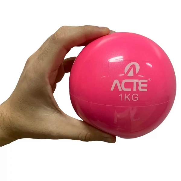 Bola Tonificadora de 1KG Rosa Acte Sports - Rosa