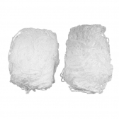 Par de Rede para Trave de Gol Futsal Caixote Fio 2,5mm Seda FSM-L2 - Master - Branco