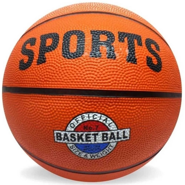 Bola Basquete Sports Oficial Tamanho 7 - Laranja/Preto