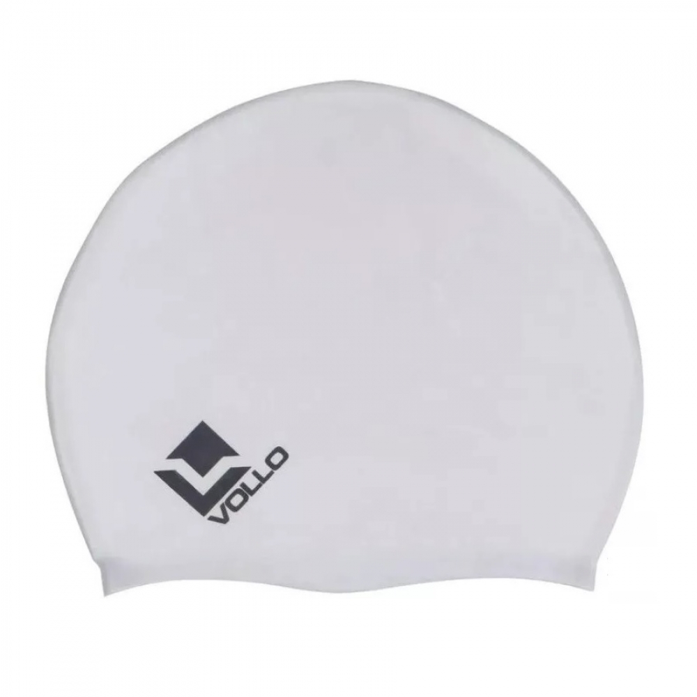 Touca Natação Silicone Vollo Sports Cinza - Cinza/Preto