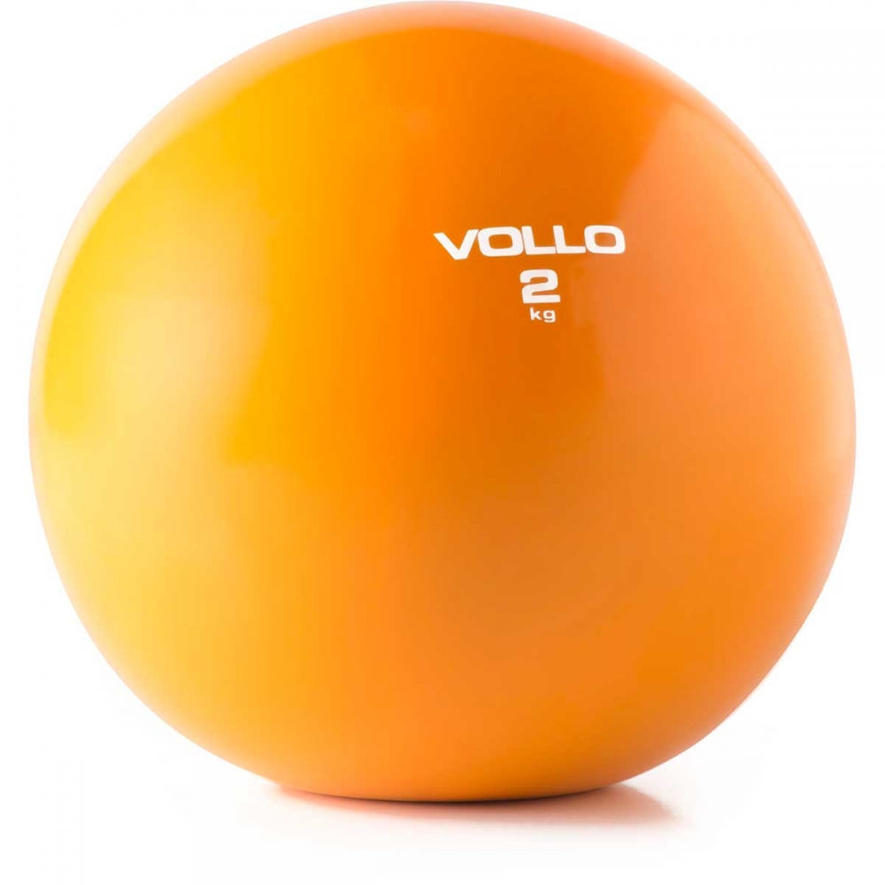 Bola de Ginástica Tonificadora Vollo 2Kg - Laranja