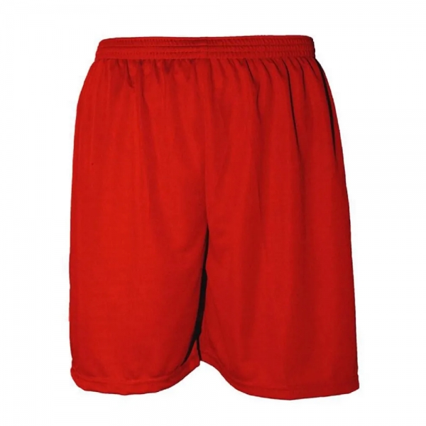 Kit com 7 Calções Esportivos de Futebol Modelo Pop - Vermelho