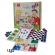 Jogo 4 em 1 Fundamental Brinquedos (Dama, Trilha, Ludo e Jogo da Velha) - Branco/Preto