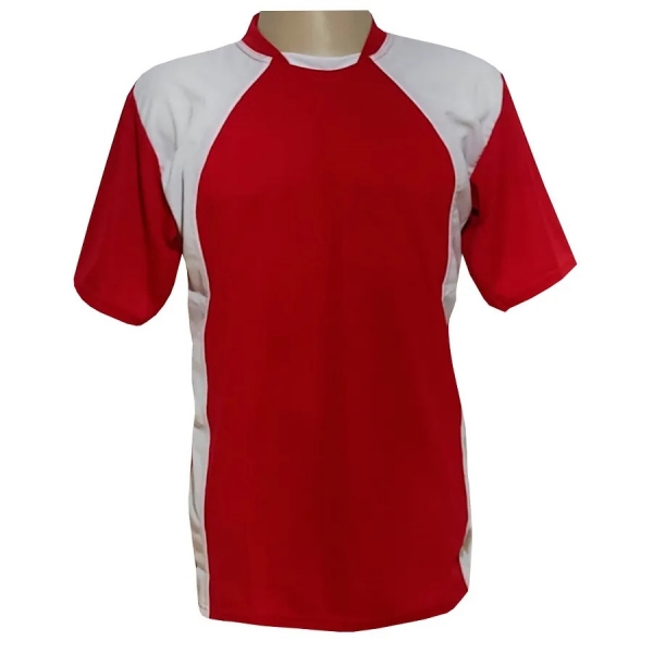 Jogo de Uniforme Completo TRB 20+1 Vermelho/Branco - Vermelho/Branco